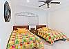 Comfortable bedroom with 2 twin size beds