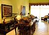 Nice spacious dining area with outside view
