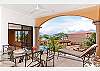 Covered terrace with fine furniture