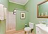 A nice bathroom (toilet + shower)