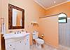 A nice bathroom (toilet + shower)