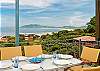 A beautiful ocean view from terrace a dining for 6 guests in terrace area