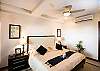 Beautiful spacious master bedroom with cozy king size bed