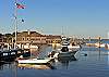 Boats, Dock and Flagpole