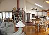 Open Concept Living, Dining and Kitchen.
Additional Dining in Screened in Porch on Upper Deck