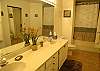 Master Bath with double vanity & oversized tub/shower