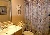 Master bath with tub/shower.