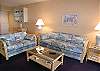 Sofa bed and loveseat.
