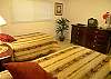 Guest Bedroom with twin beds and TV/VCR
