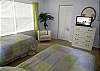 Flatscreen TV &amp; walk-in closet