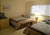 2 Double beds with new spreads & cable TV.