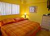 Bedroom with new king size bed in August 2009 & cable TVVCR.