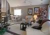 Living Area with HD Flatscreen TV