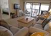 Gulf Front living room with sofabed, flatscreen TV/DVD
