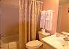 Guest bathroom with tub/shower