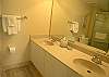 Master bath with double vanity.
