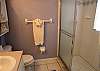 Master bath with tile shower