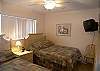 2 Double beds and cable TV.