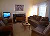 Living Room with new flatscreen TV