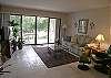 Spacious living room with sofabed, cable TV/DVD & internet modem.