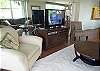 Living room flatscreen TV/DVD.