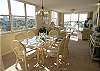 Bright and open living/dining area.