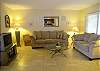 Comfortable living room with cable TV, DVD, Playstation  & surround sound!