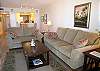 Living room with new, nice and so comfortable, microfiber sleeper sofa and loveseat!