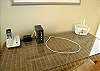 Master Bedroom Desk with Internet Modem