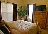 Guest bedroom with queen size bed and new flatscreen HDTV