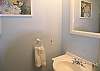 Half bath off of the bedroom