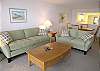Living room with beautiful new sleeper sofa and loveseat added in 2010!