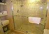 New tile shower in the master bath.