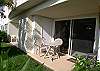 Perfect for your morning coffee this private patio enjoys the sunshine until early afternoon.
