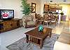 Recently updated living room with  with 42 inch plasma TV!