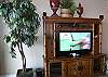 Large flat panel TV and 5 disc cd/dvd Home Theater!
