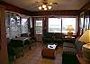 Natural walls, sleeper sofa, tv/dvd/vcr, and a great beach view!