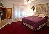Master Bedroom with Queen size bed and TV/VCR