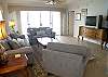 Comfortable new sofa, loveseat and chair with ottoman