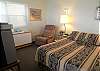 Queen size bed &amp; comfortable recliner