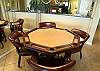 Poker Anyone?!  Removable dining surface reveals game table!