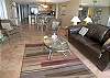 Gulf Front Living Area with Sleeper Sofa