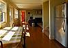 A perfect seating area is located in the kitchen, centrally located for casual dining.