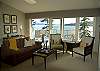 An upper level living room.
