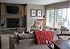 Great place to snuggle up with a good book by the fire.