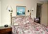 On the lower level of the home there is a second queen bedroom with ensuite bath.