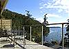 An upper level deck looking over Cascade Bay