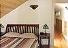 A guest bedroom on the upper floor.