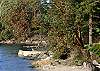 This private beach is just steps from the cottage.