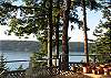 Looking across the channel to Shaw Island from the deck
